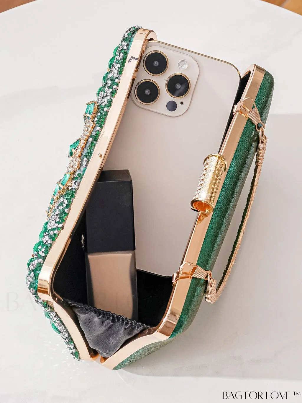 BagForLove - Compact Rhinestone Evening Clutch