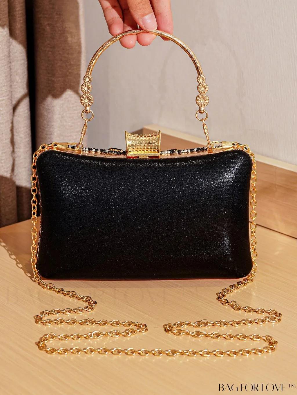 BagForLove - Compact Rhinestone Evening Clutch