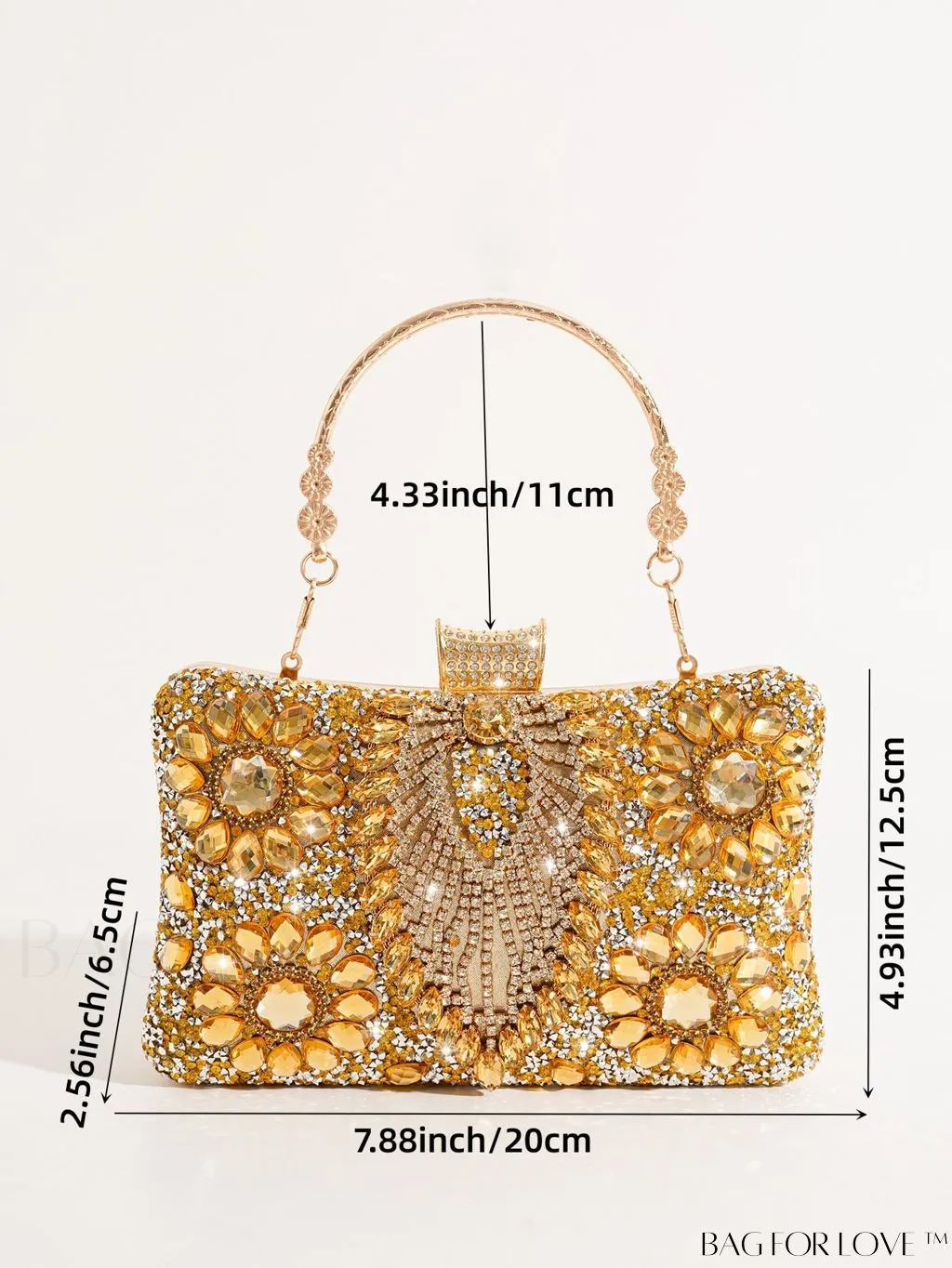BagForLove - Compact Rhinestone Evening Clutch