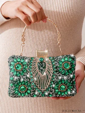 BagForLove - Compact Rhinestone Evening Clutch