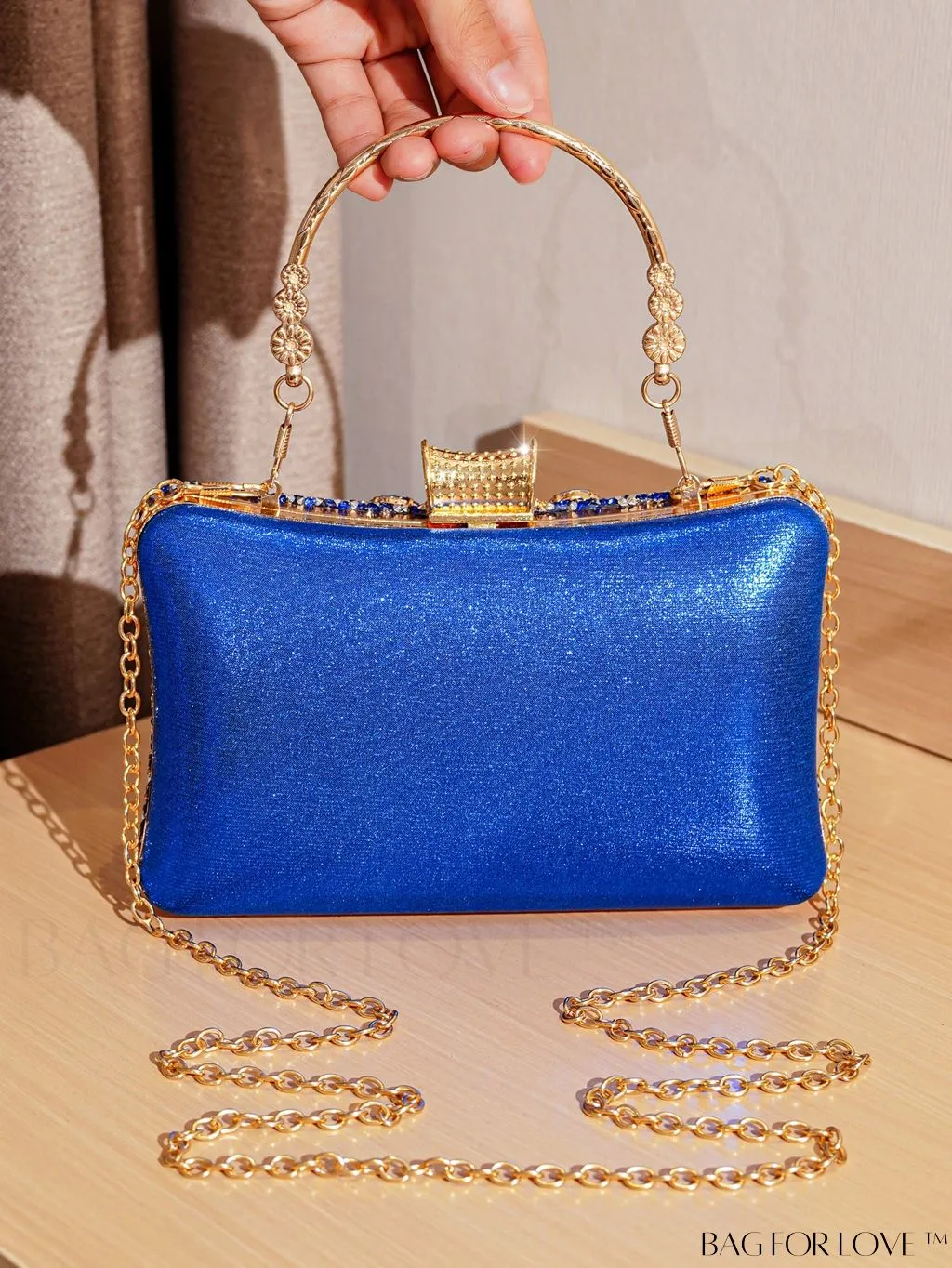 BagForLove - Compact Rhinestone Evening Clutch