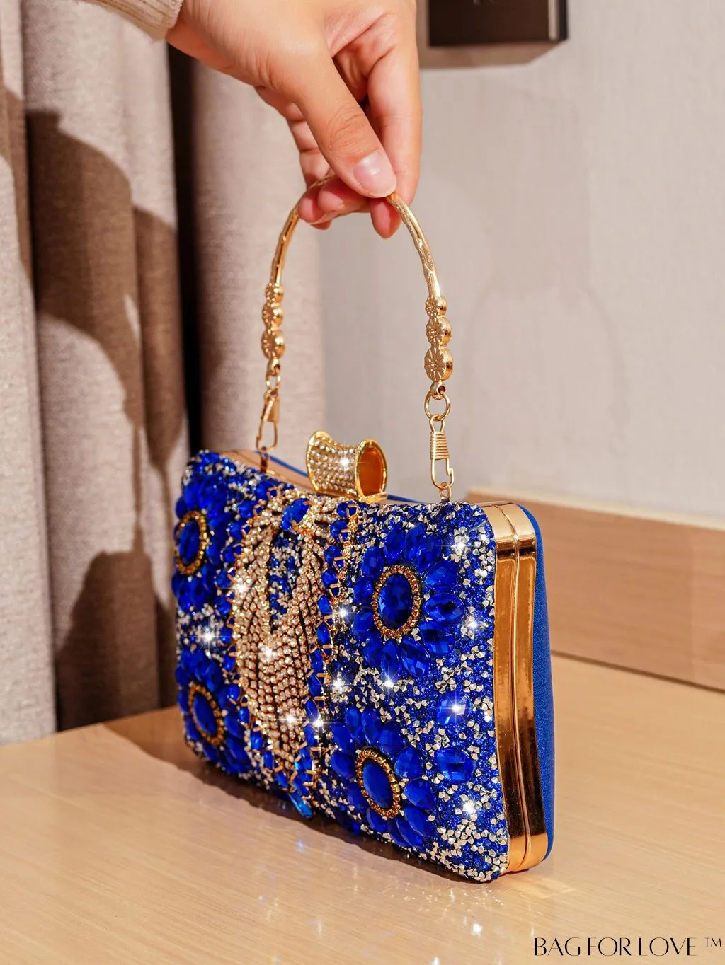 BagForLove - Compact Rhinestone Evening Clutch