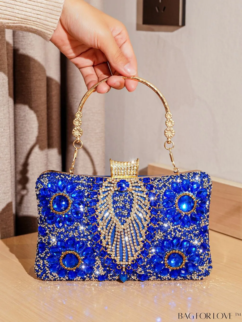 BagForLove - Compact Rhinestone Evening Clutch
