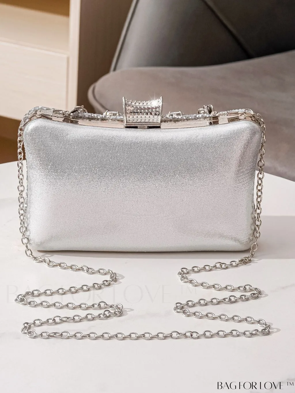 BagForLove - Compact Rhinestone Evening Clutch