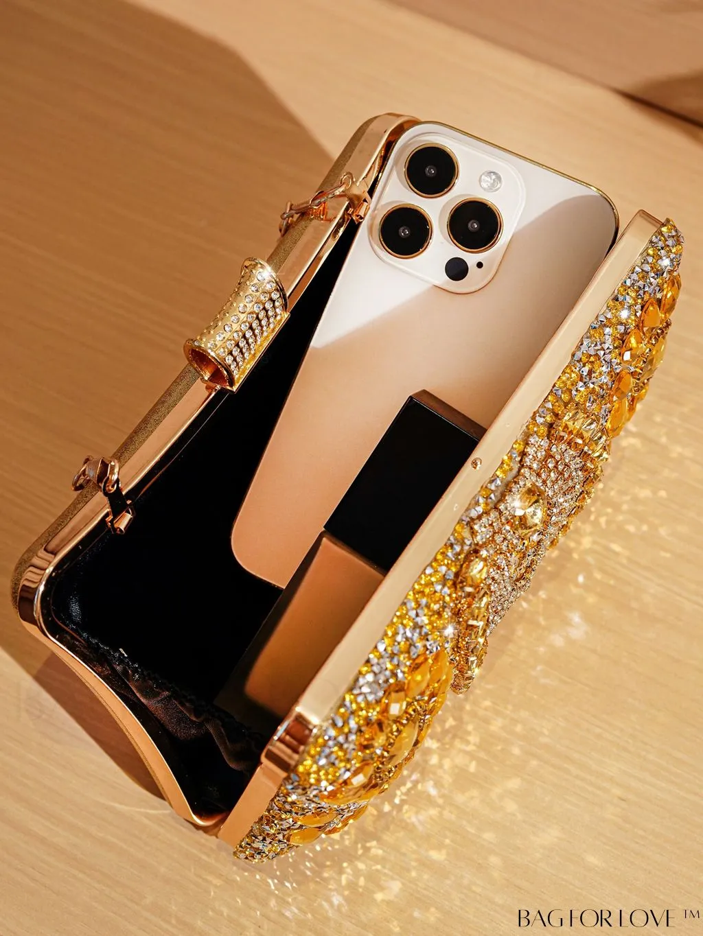 BagForLove - Compact Rhinestone Evening Clutch