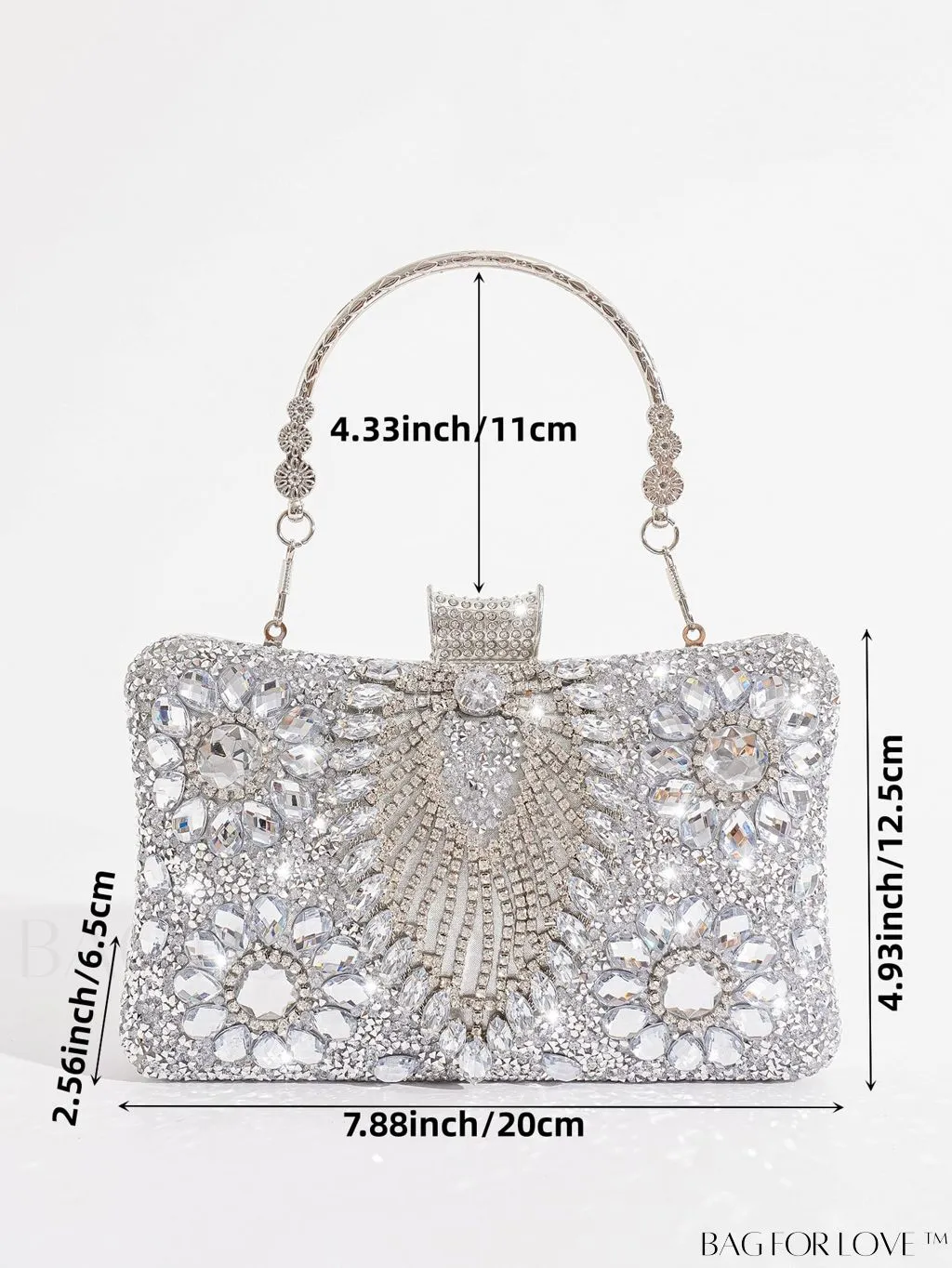 BagForLove - Compact Rhinestone Evening Clutch