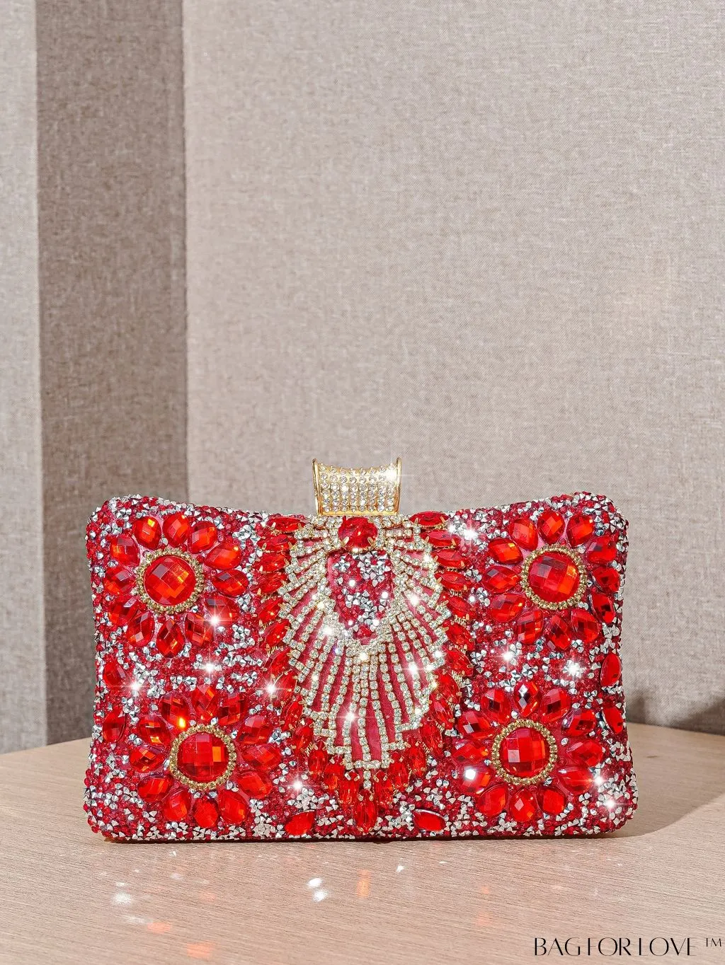 BagForLove - Compact Rhinestone Evening Clutch