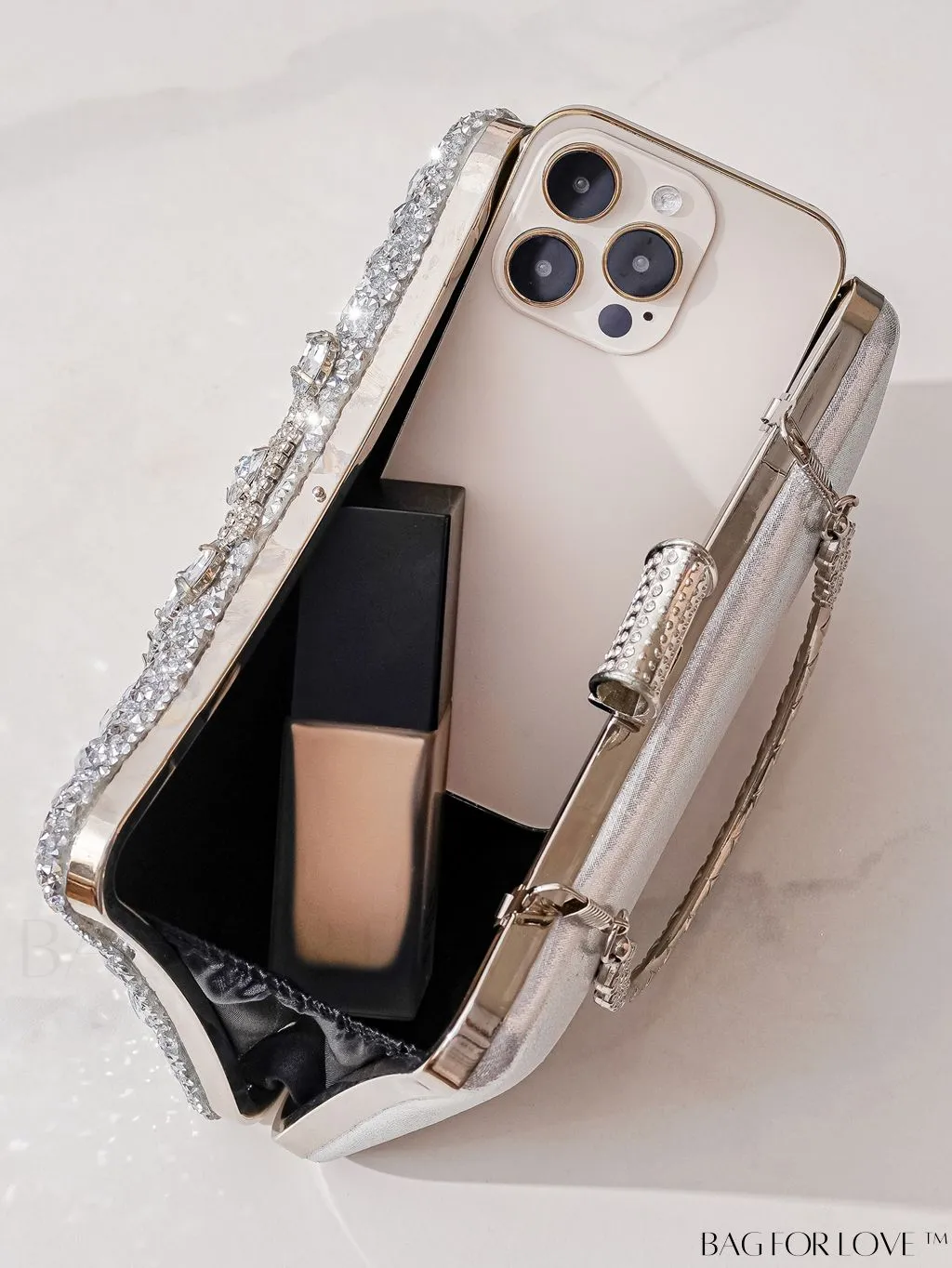 BagForLove - Compact Rhinestone Evening Clutch