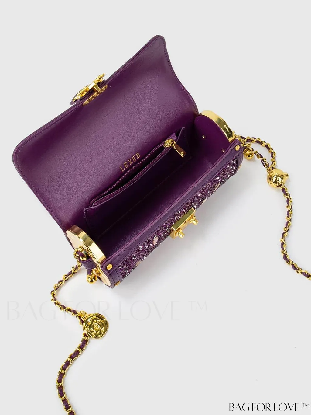 BagForLove - Compact Sequin Flap Square Bag - Chic and Glamorous