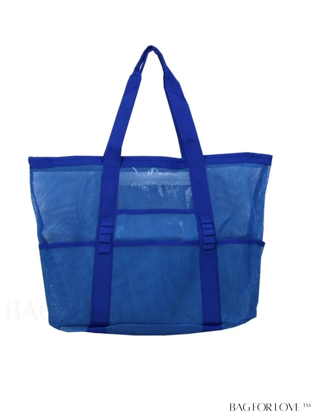 BagForLove - Large Capacity Mesh Beach Bag: Shoulder Tote for Outdoor & Pool