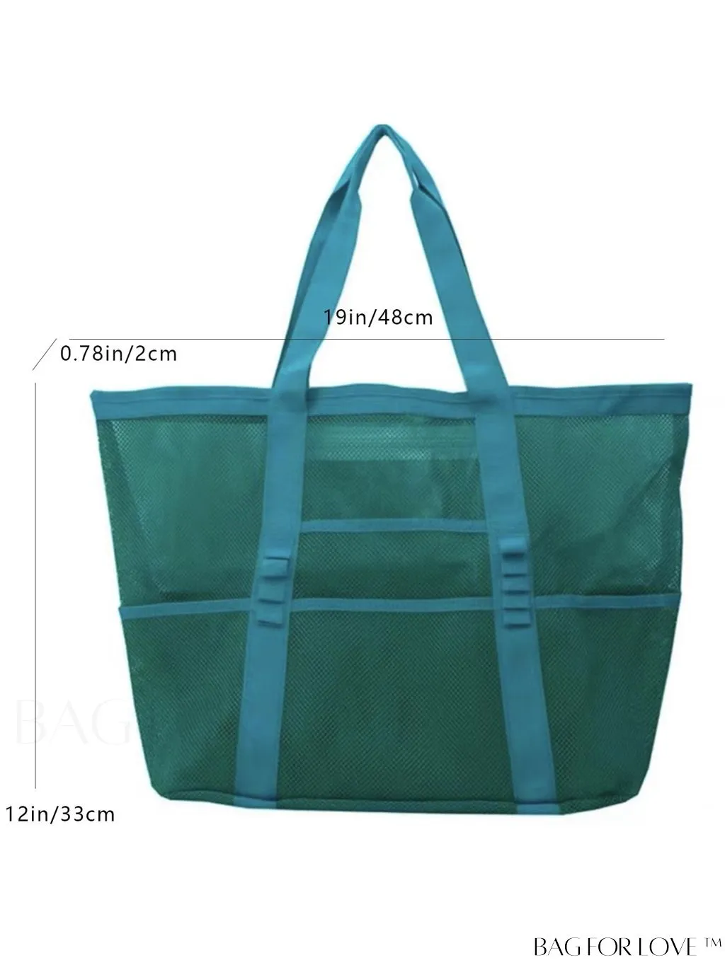 BagForLove - Large Capacity Mesh Beach Bag: Shoulder Tote for Outdoor & Pool