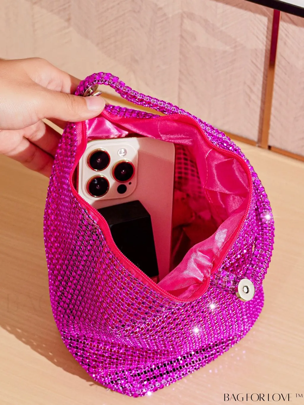 BagForLove - Rhinestone-Adorned Mini Evening Bag: Elegant and Compact