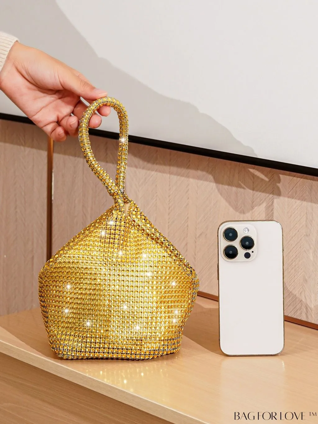 BagForLove - Rhinestone-Adorned Mini Evening Bag: Elegant and Compact