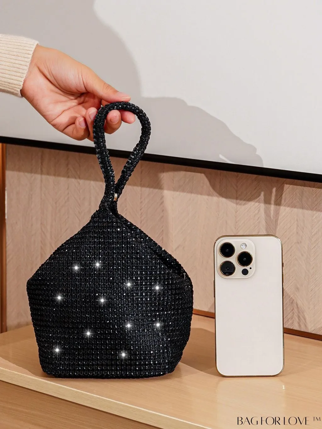 BagForLove - Rhinestone-Adorned Mini Evening Bag: Elegant and Compact