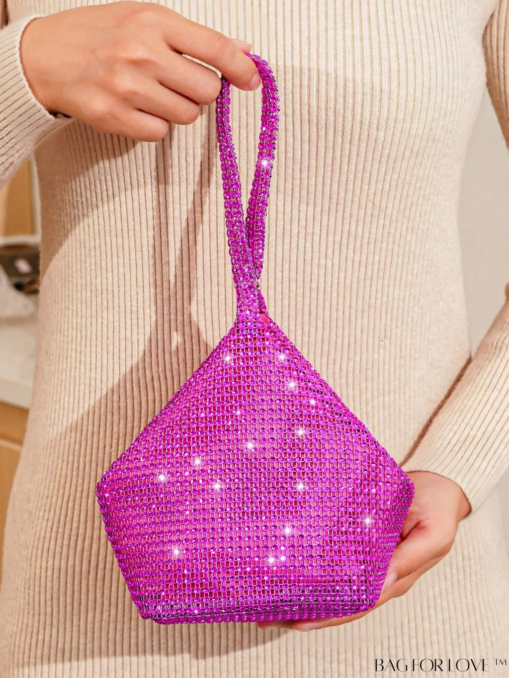 BagForLove - Rhinestone-Adorned Mini Evening Bag: Elegant and Compact