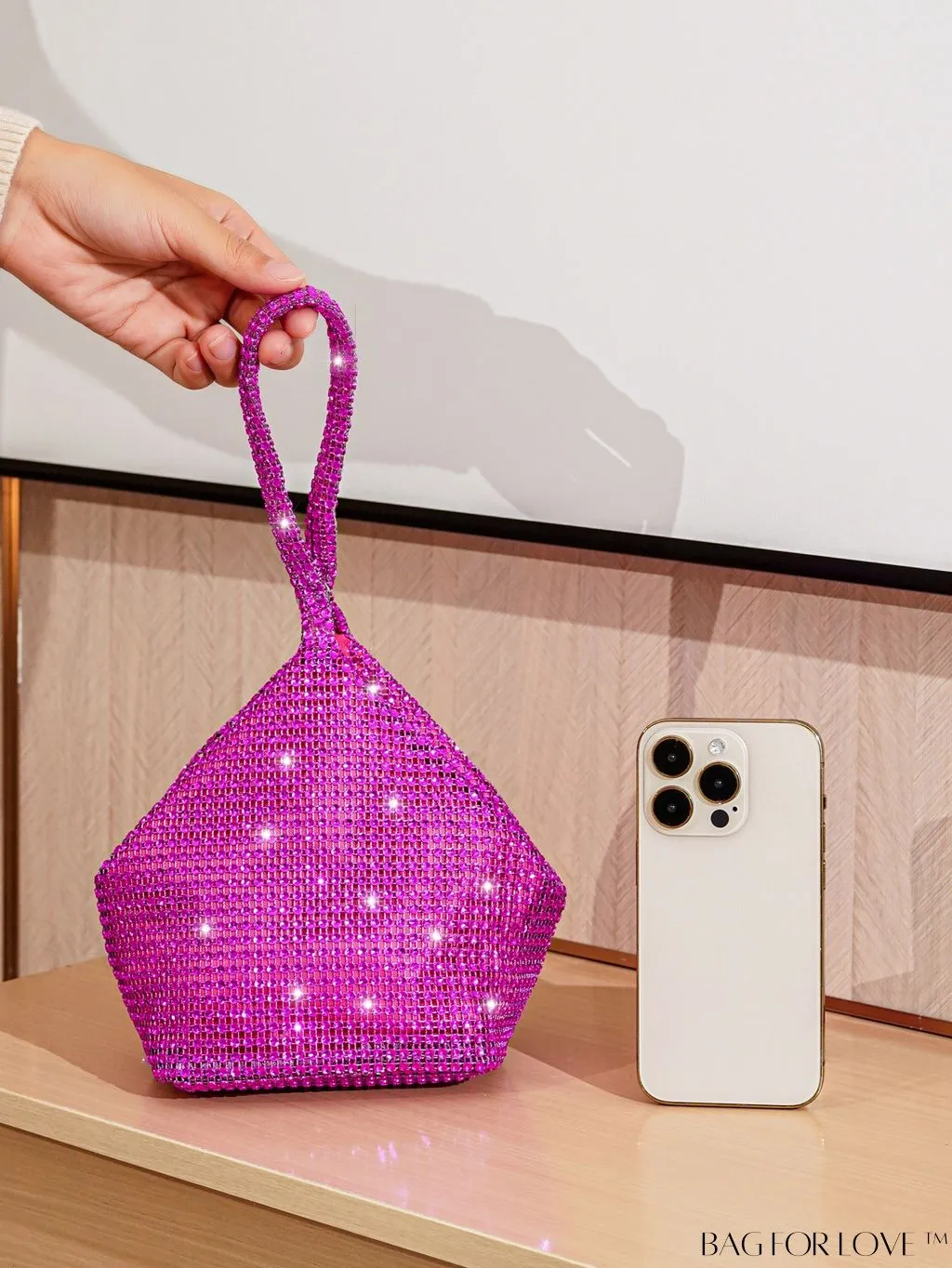 BagForLove - Rhinestone-Adorned Mini Evening Bag: Elegant and Compact