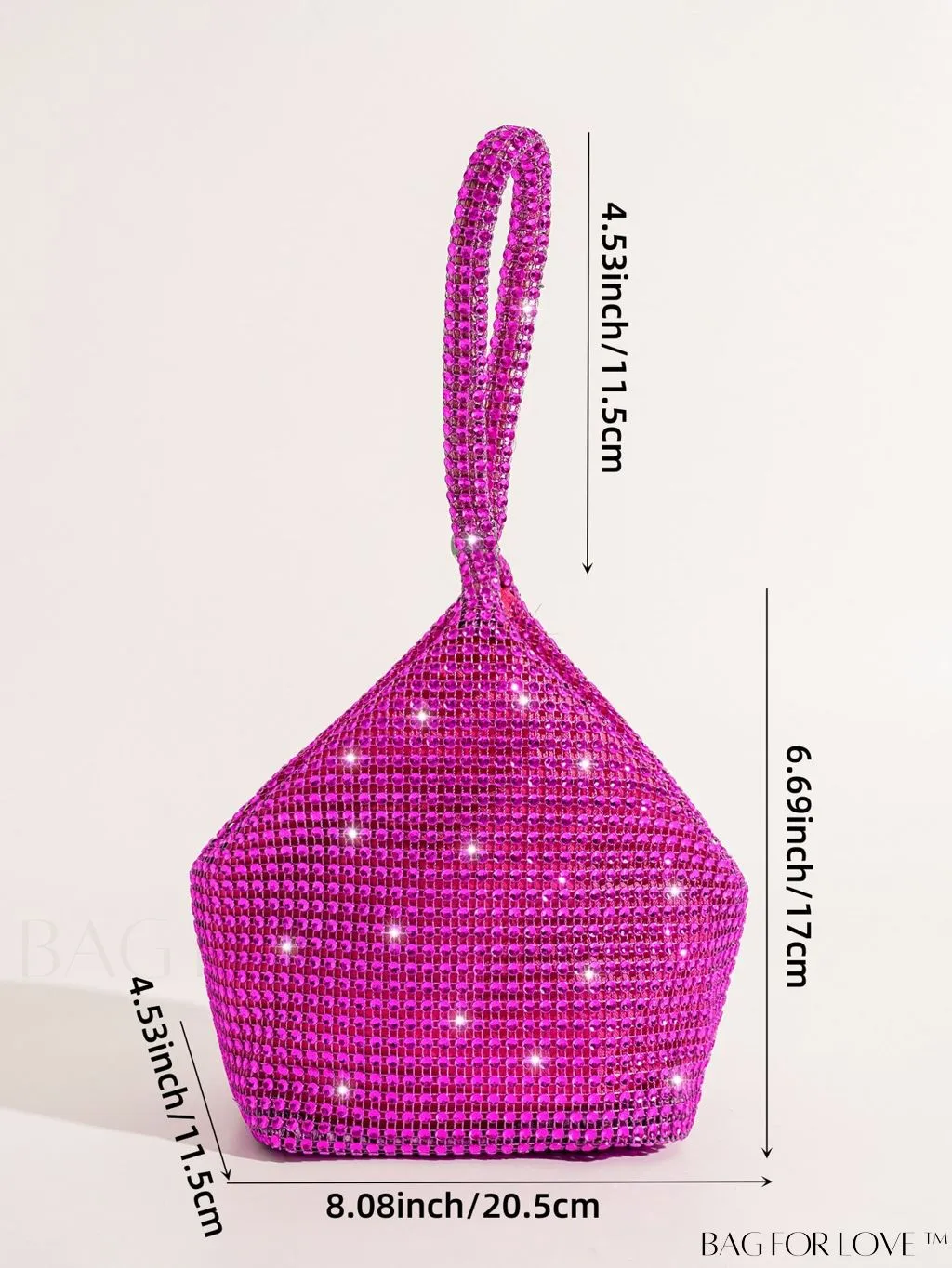 BagForLove - Rhinestone-Adorned Mini Evening Bag: Elegant and Compact