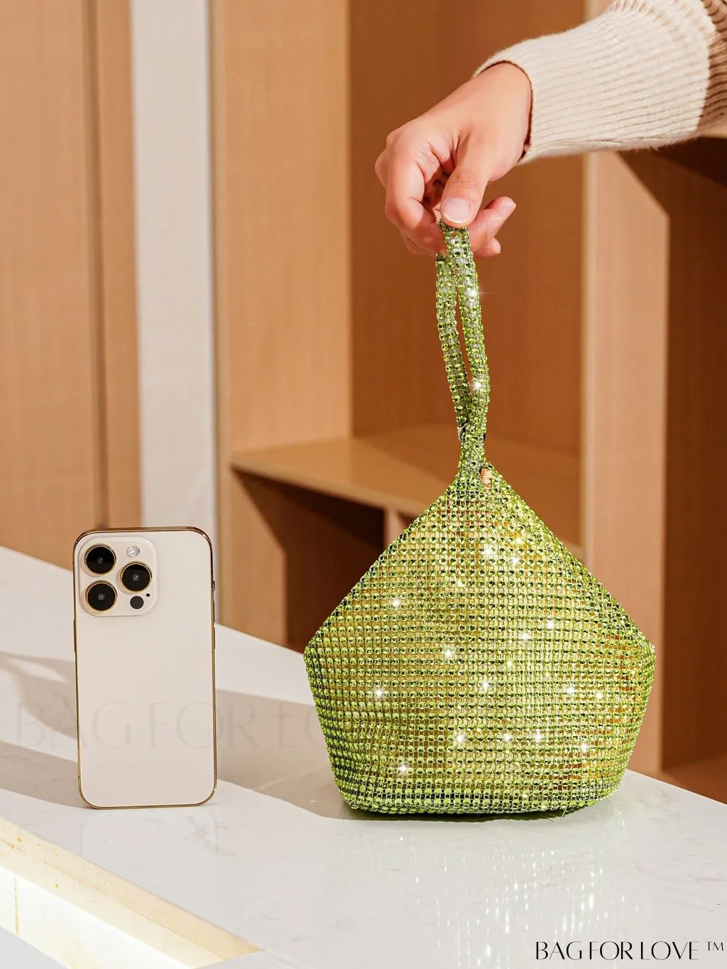 BagForLove - Rhinestone-Adorned Mini Evening Bag: Elegant and Compact