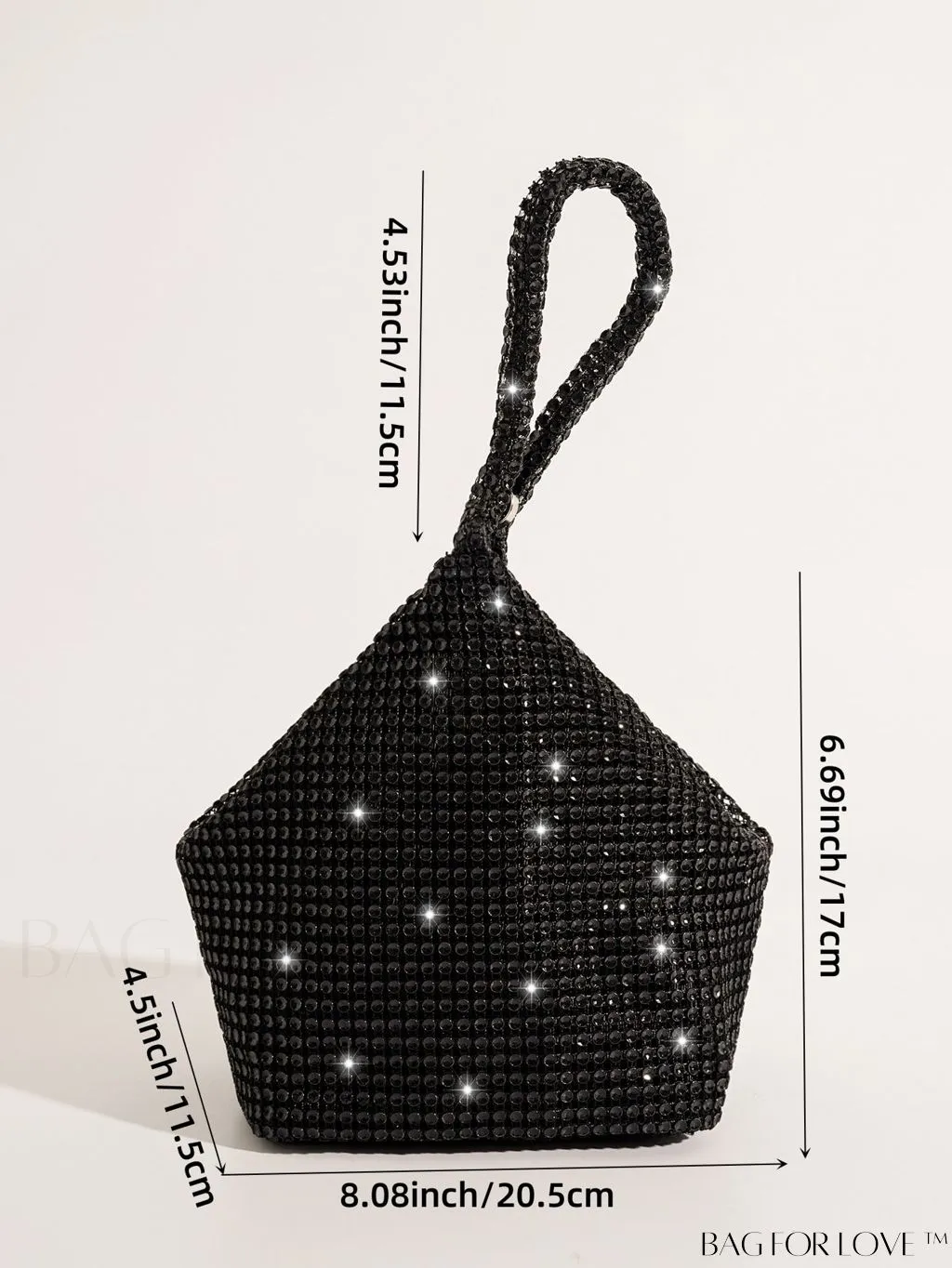 BagForLove - Rhinestone-Adorned Mini Evening Bag: Elegant and Compact