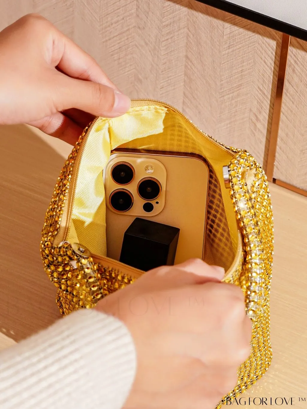 BagForLove - Rhinestone-Adorned Mini Evening Bag: Elegant and Compact