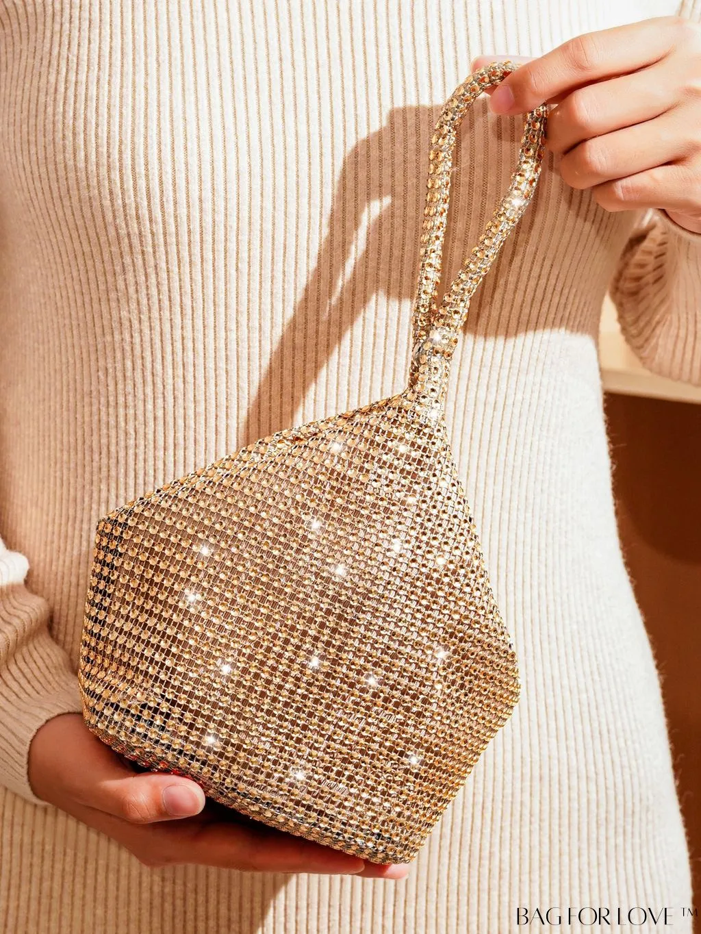 BagForLove - Rhinestone-Adorned Mini Evening Bag: Elegant and Compact