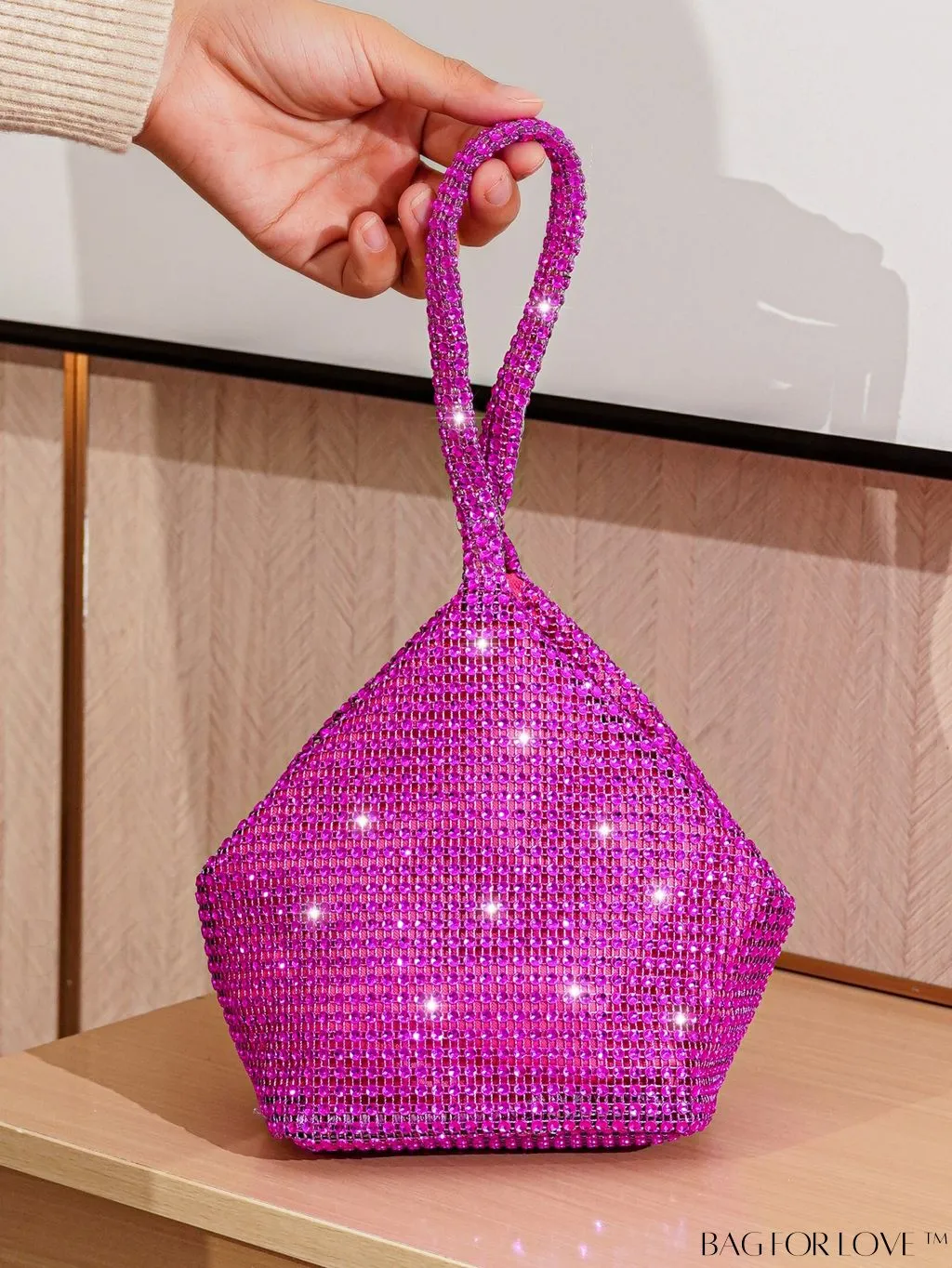 BagForLove - Rhinestone-Adorned Mini Evening Bag: Elegant and Compact