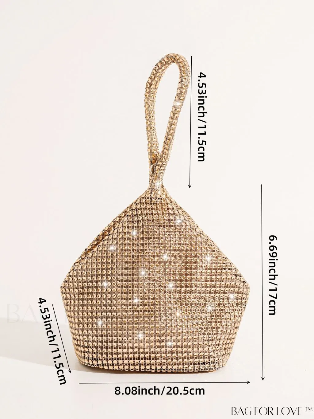 BagForLove - Rhinestone-Adorned Mini Evening Bag: Elegant and Compact