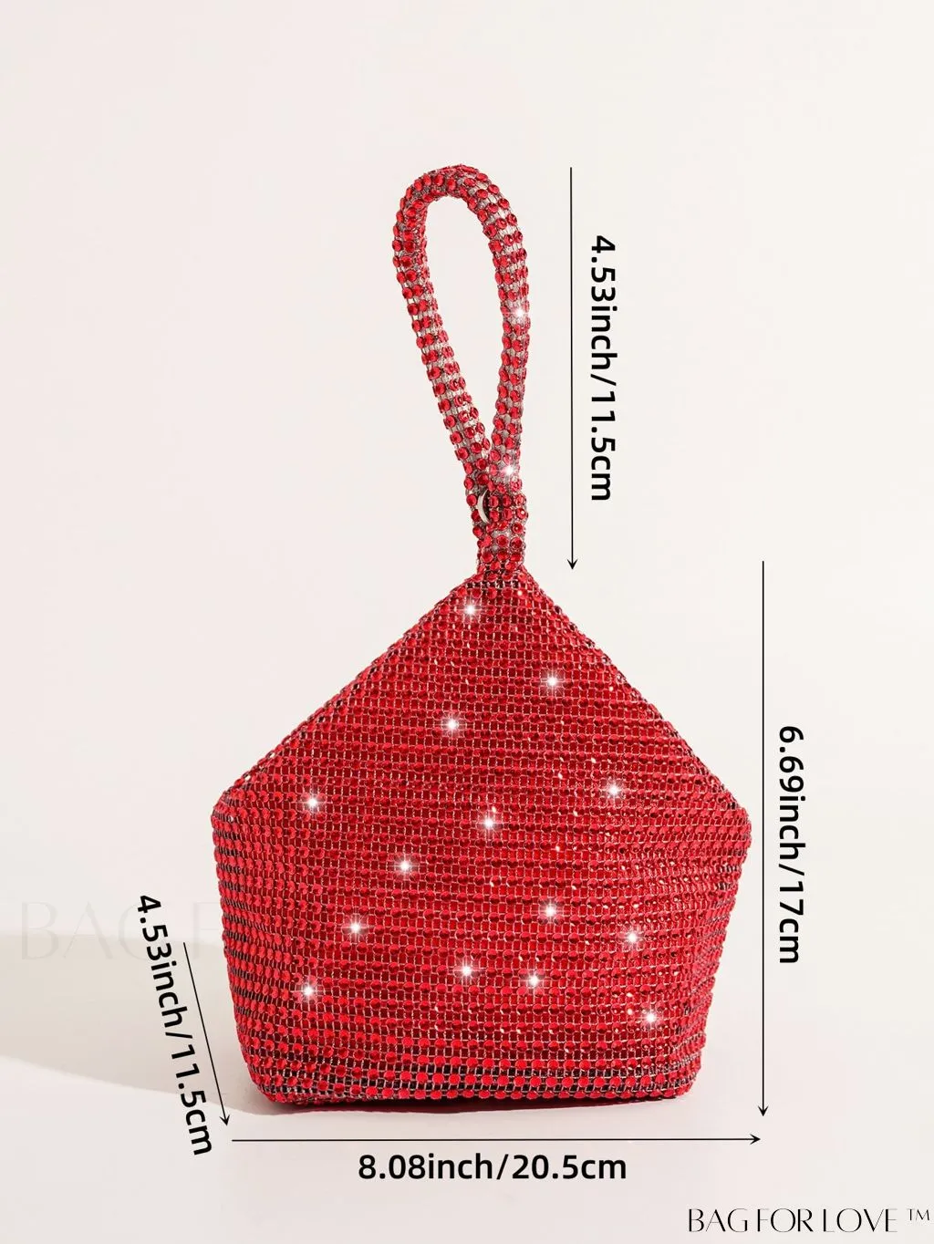 BagForLove - Rhinestone-Adorned Mini Evening Bag: Elegant and Compact