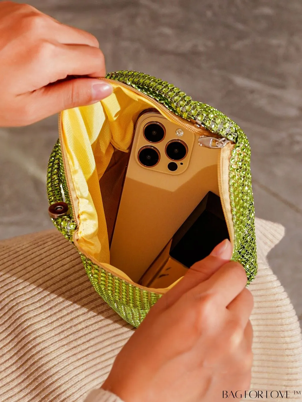 BagForLove - Rhinestone-Adorned Mini Evening Bag: Elegant and Compact