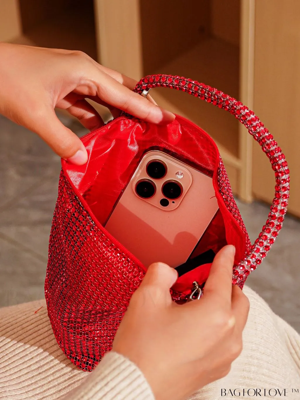 BagForLove - Rhinestone-Adorned Mini Evening Bag: Elegant and Compact