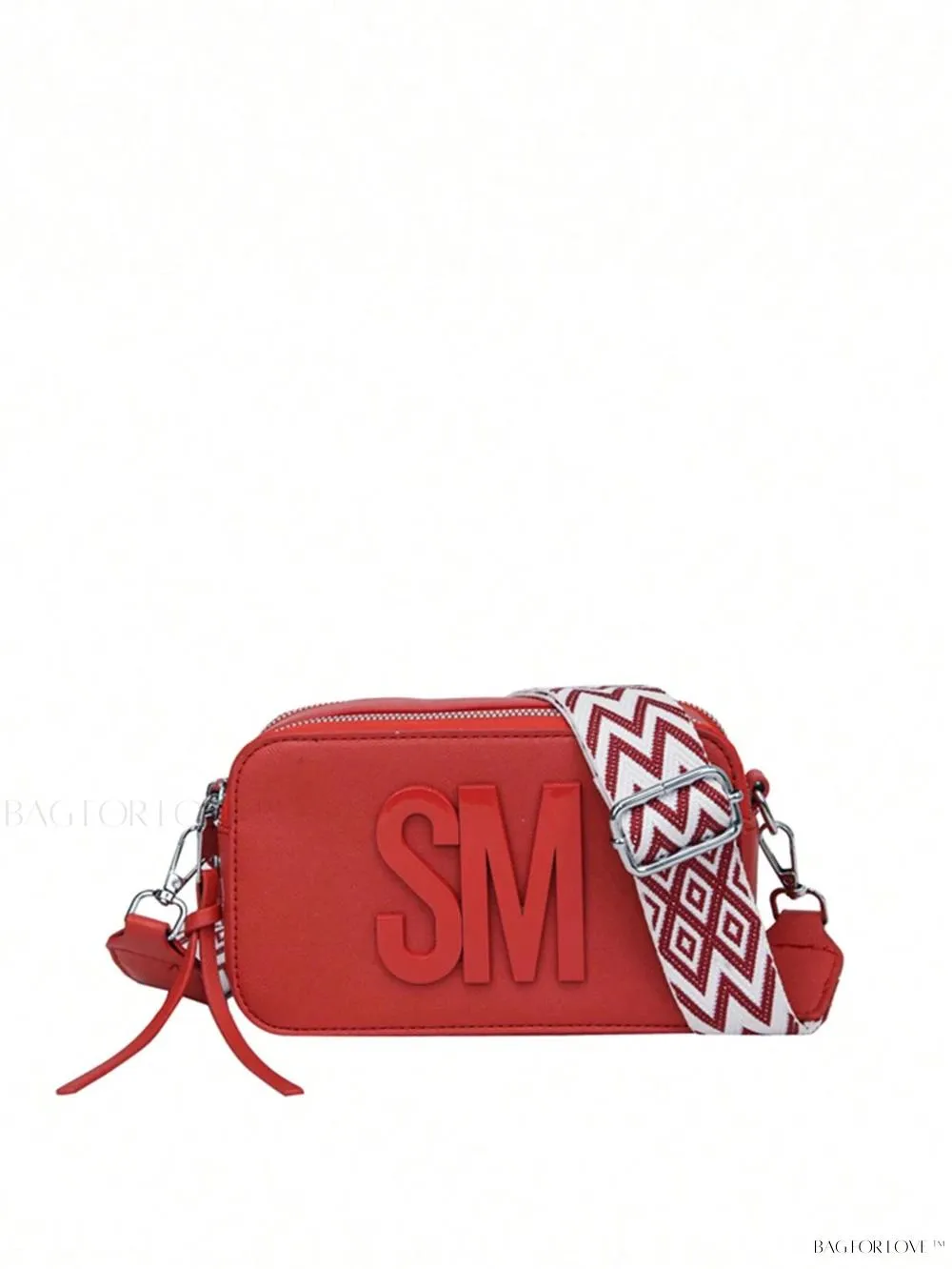 BagForLove - Stylish Multi-Compartment Shoulder Bag with Letter Decor
