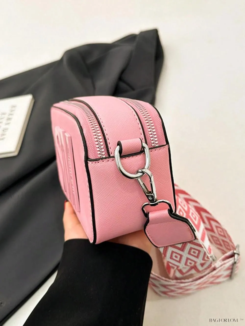 BagForLove - Stylish Multi-Compartment Shoulder Bag with Letter Decor