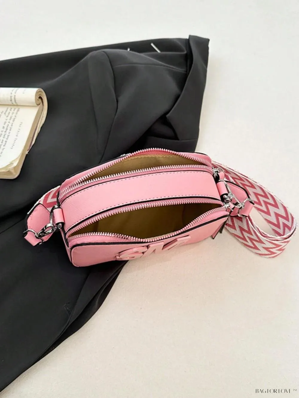 BagForLove - Stylish Multi-Compartment Shoulder Bag with Letter Decor