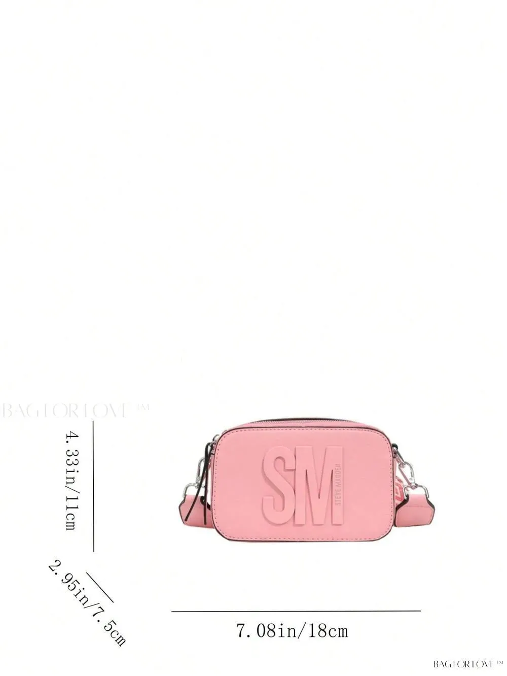 BagForLove - Stylish Multi-Compartment Shoulder Bag with Letter Decor