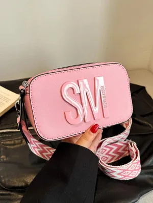 BagForLove - Stylish Multi-Compartment Shoulder Bag with Letter Decor