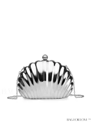 BagForLove - Stylish Silver Dome Party Bag - Compact and Trendy Design