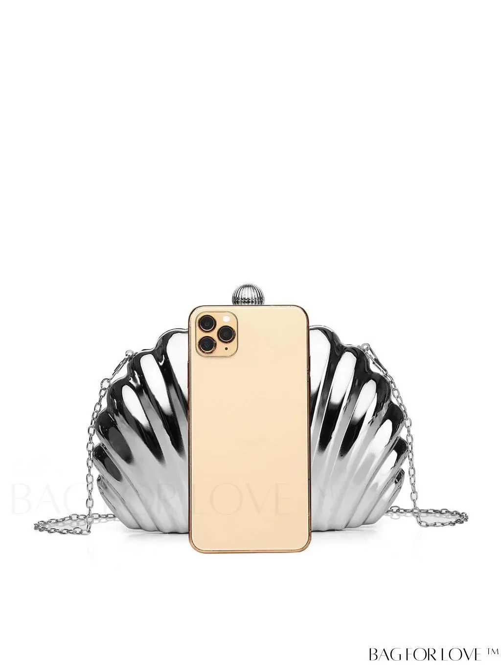 BagForLove - Stylish Silver Dome Party Bag - Compact and Trendy Design