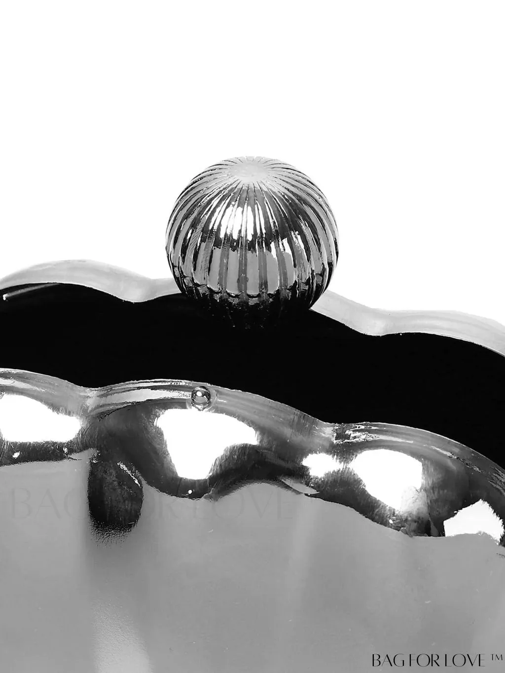 BagForLove - Stylish Silver Dome Party Bag - Compact and Trendy Design