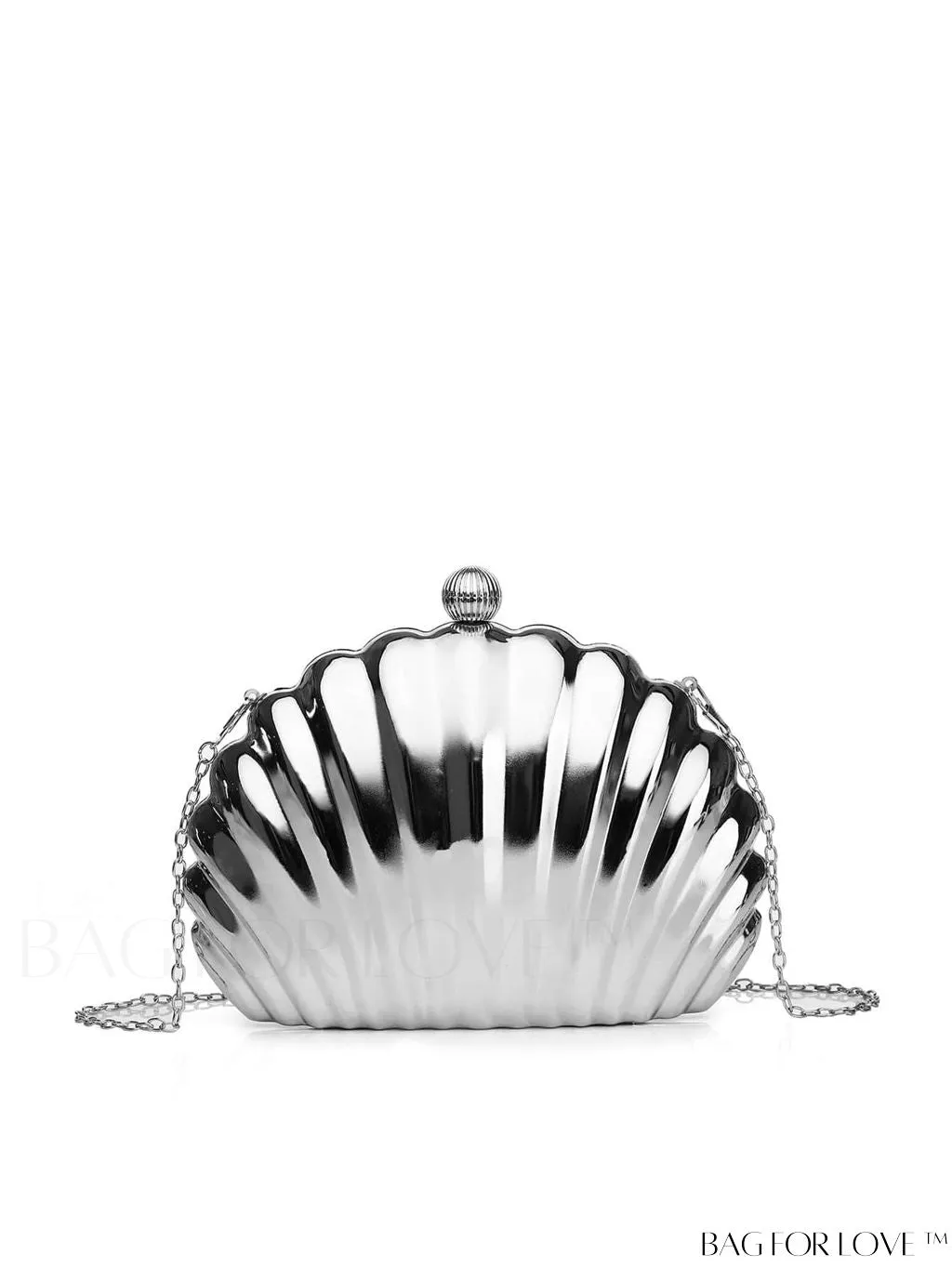 BagForLove - Stylish Silver Dome Party Bag - Compact and Trendy Design