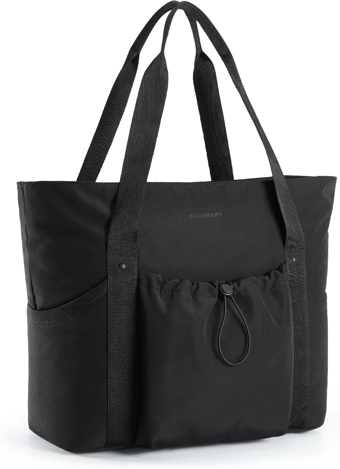 BAGSMART Tote Bag for Women, Tote Shoulder Bag with Laptop Compartment and Zipper Handbag for Travel, Work