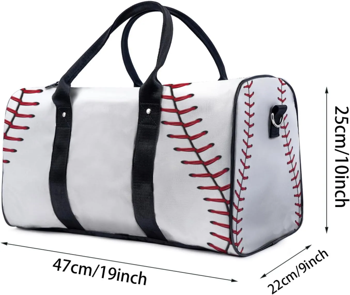 Baseball Pattern Travel Duffel Bag for Woman Weekender Bag Man Tote Gym Bag Sport Gym Bag Hospital Bag for Labor and Delivery Overnight Bag Luggage Bag