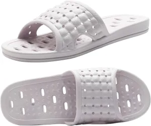 Bath Slippers with Drainage Holes, Quick-Drying Non-Slip Slippers for Home, Dormitory, Bathroom - Unisex
