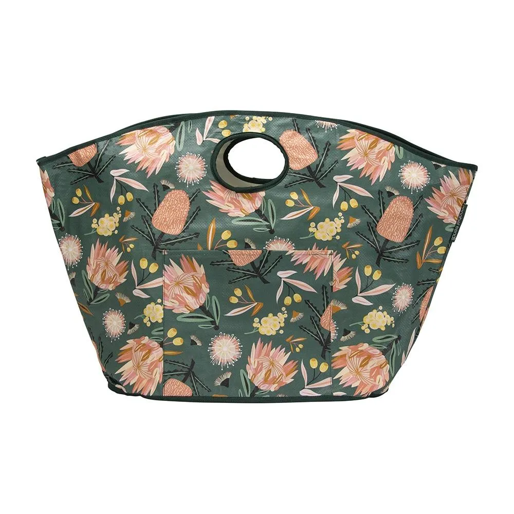 BEACH BAG - AUSSIE FLORA KHAKI