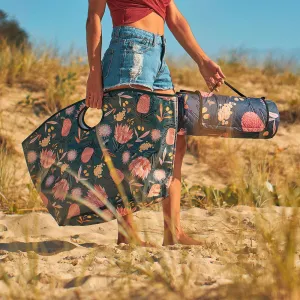 BEACH BAG - AUSSIE FLORA KHAKI