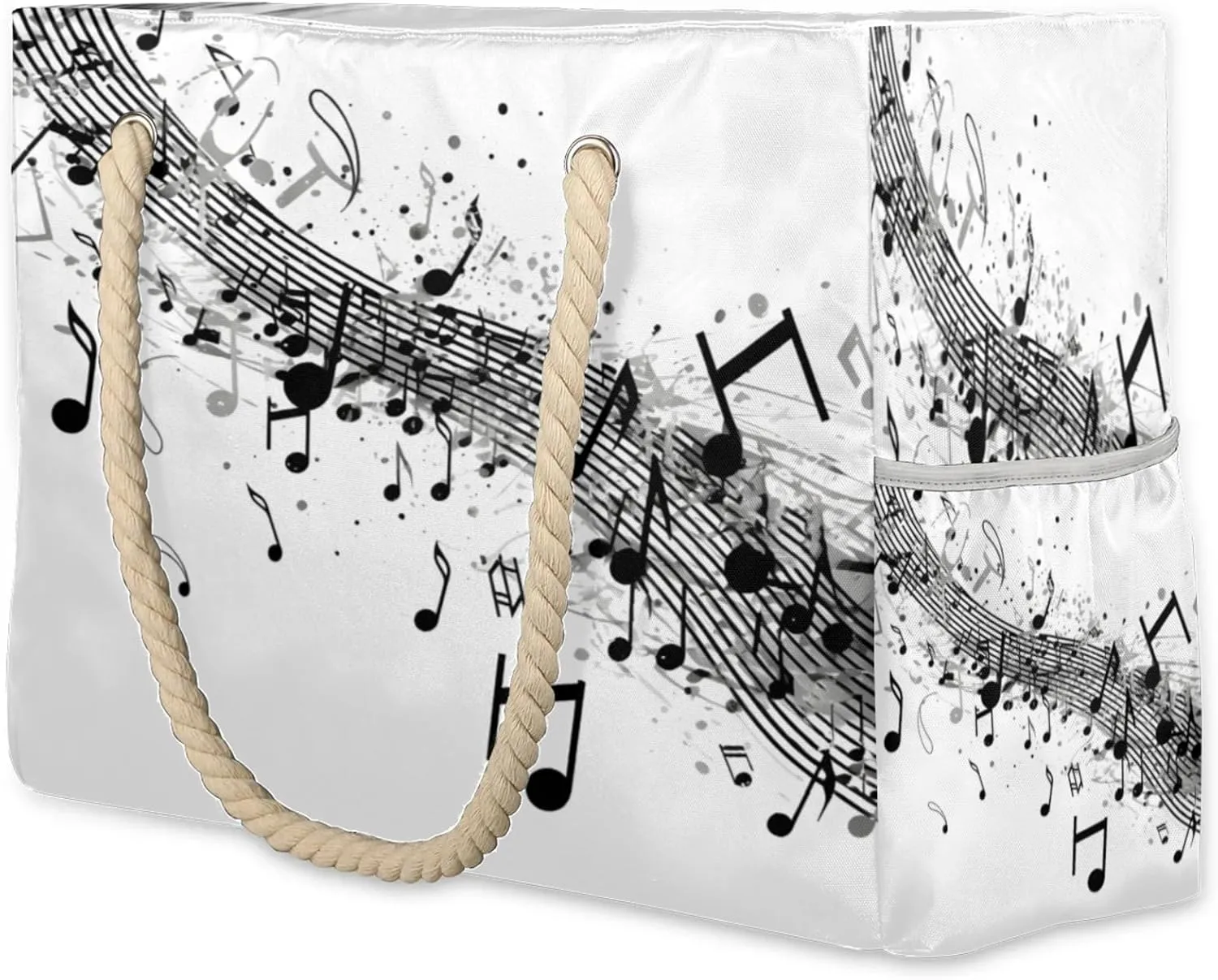 Beach Bags for Women and Men Extra Large Waterproof Sandproof Zipper Travel Tote Bag