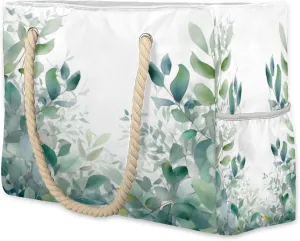 Beach Bags for Women Large Beach Tote Bag, Waterproof Sandproof Swim Pool Bag with Zipper