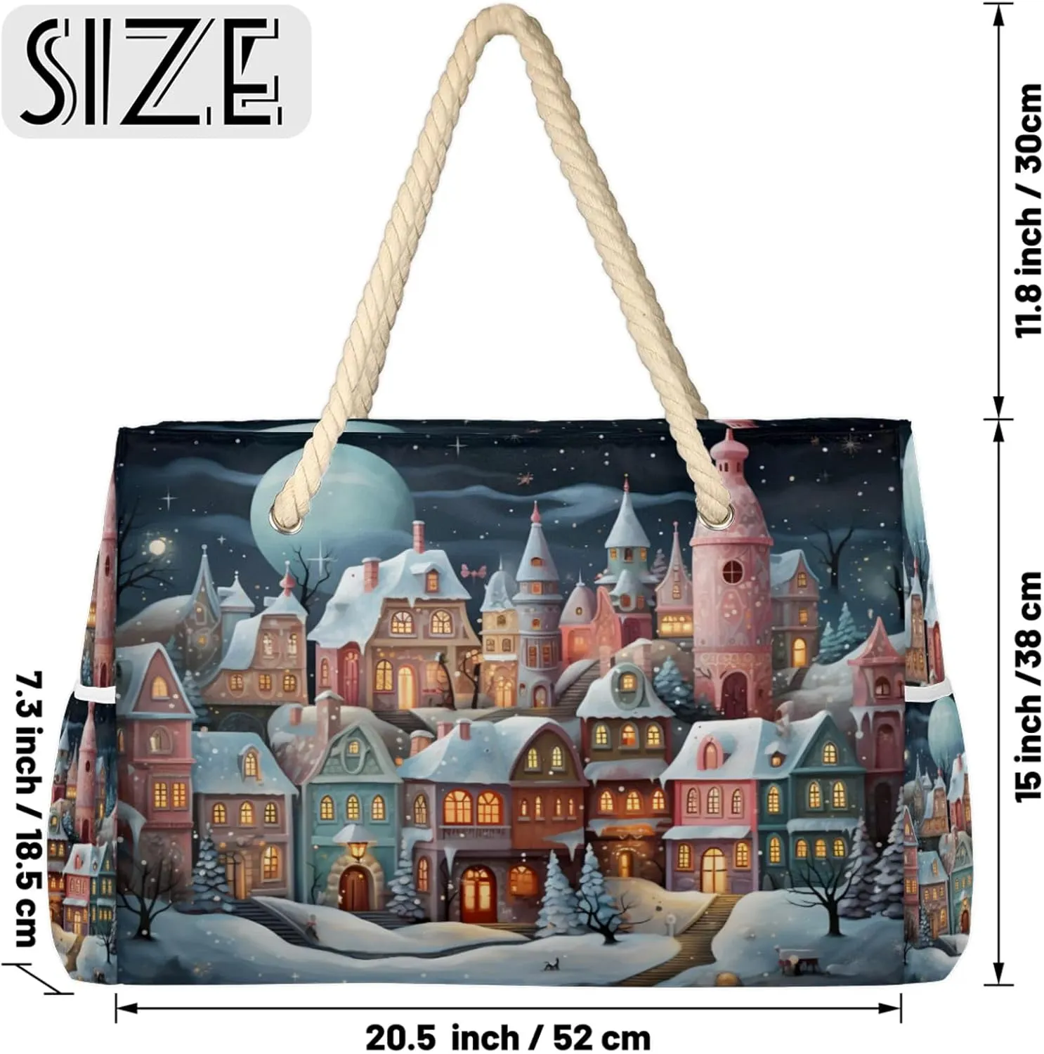 Beach Bags for Women Large Beach Tote Bag, Waterproof Sandproof Swim Pool Bag with Zipper