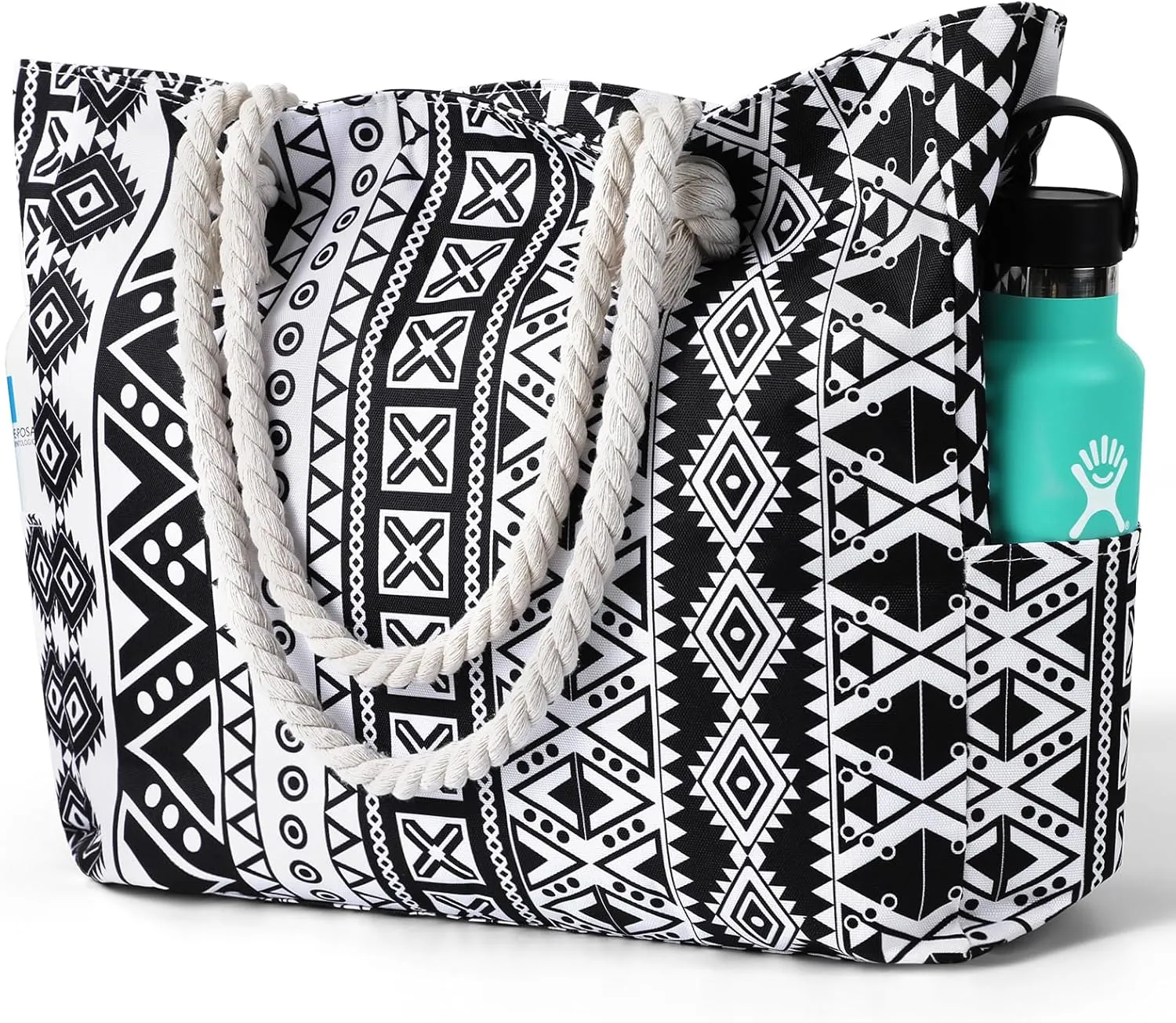 Beach Bags for Women - Large Beach Tote Bag, Women Sandproof Pool Bag for Pool Gym Grocery Travel