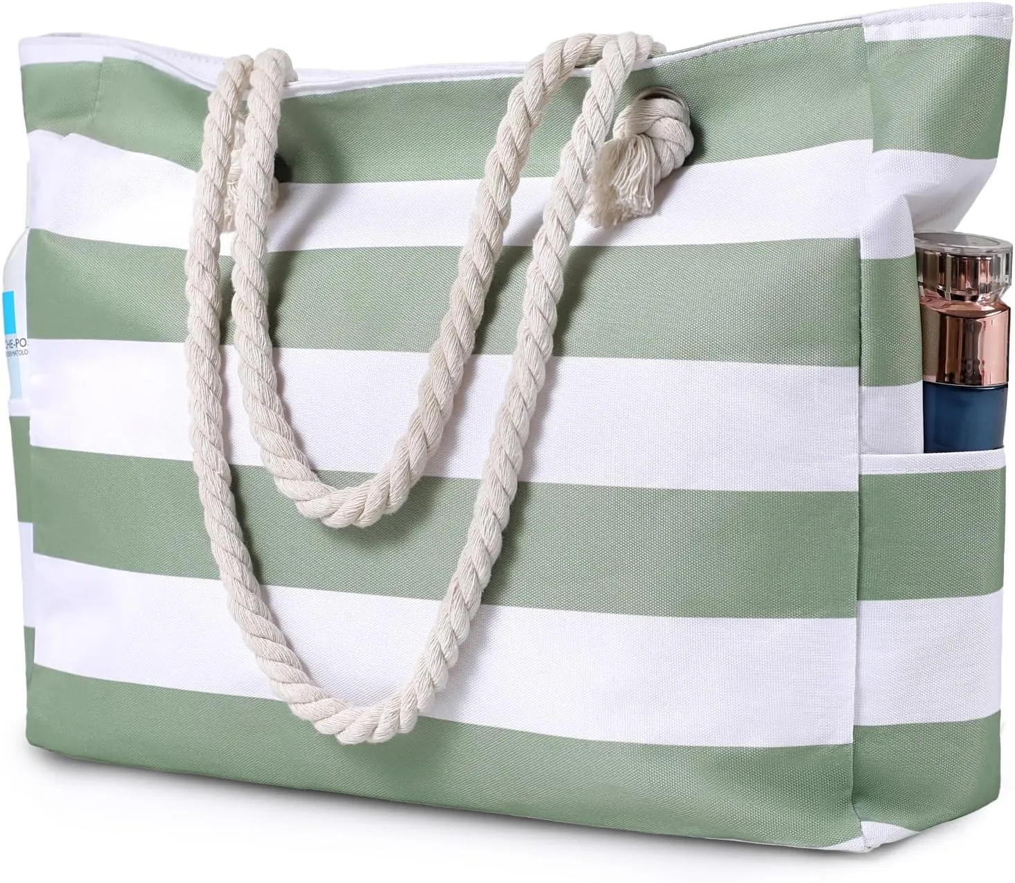 Beach Bags for Women - Large Beach Tote Bag, Women Sandproof Pool Bag for Pool Gym Grocery Travel
