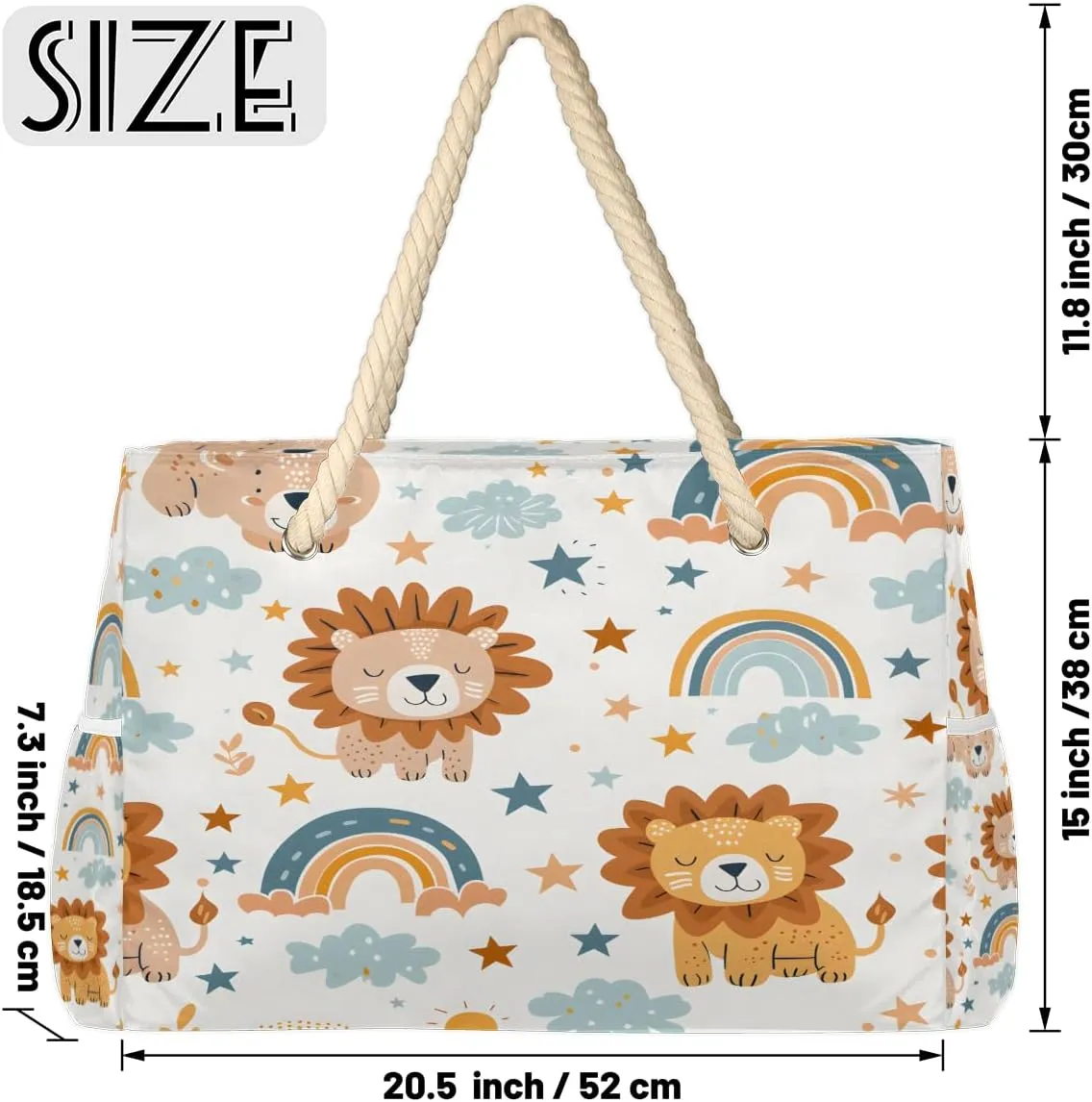 Beach Bags for Women, Large Waterproof Beach Tote Bag for Gym Grocery Travel